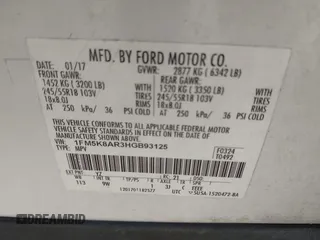 2017 Ford Police Interceptor Utility z VIN 1FM5K8AR3HGB93125, wystawiony jako IAAI lot #42276492 z przebiegiem Nie podano mil oraz . Historia ofert i sprzedaży dostępna na DreamBid. Obrazek 9.