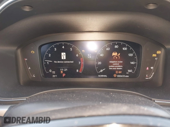 2025 Acura Integra with VIN 19UDE4H24SA010061, listed as a IAAI auction lot 41401387 with 633 mi miles and . Bid and sale history available at DreamBid. Image 7.