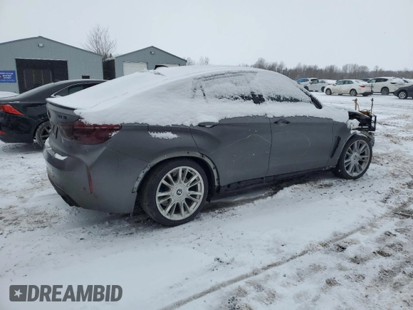 2016 BMW X6 M with VIN 5YMKW8C58G0R43252, listed as a Copart auction lot 46797685 with 0 mi miles and Clean Title. Bid and sale history available at carsss.com. Image 3.