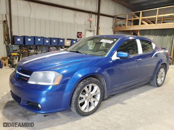 2013 Dodge Avenger R/T with VIN 1C3CDZBG5DN590175, listed as a Copart auction lot 43568075 with 163,463 mi miles and Salvage Title. Bid and sale history available at carsss.com. Image 1.