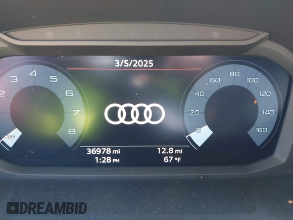 2023 Audi Q3 S line Premium with VIN WA1DECF36P1129512, listed as a IAAI auction lot 41722138 with 36,978 mi miles and . Bid and sale history available at DreamBid. Image 15.