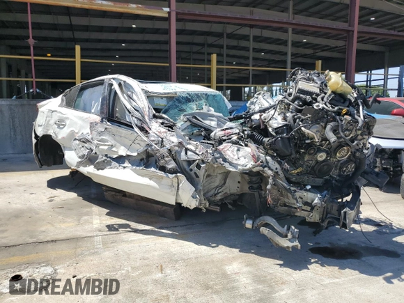2018 Infiniti Q50 Luxe with VIN JN1EV7AP3JM351994, listed as a Copart auction lot 57911475 with Not provided miles and Salvage title. Bid and sale history available at DreamBid. Image 4.