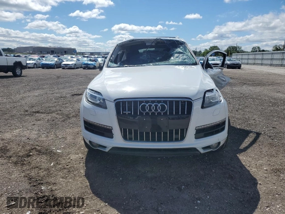 2015 Audi Q7 Premium Plus with VIN WA1LGAFE6FD029046, listed as a Copart auction lot 57629135 with 116,962 mi miles and Salvage title. Bid and sale history available at DreamBid. Image 5.