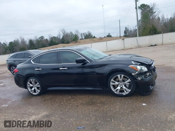 2012 Infiniti M37 with VIN JN1BY1AP6CM334360, listed as a IAAI auction lot 41475005 with 179,360 mi miles. Bid and sale history available at carsss.com. Image 13.