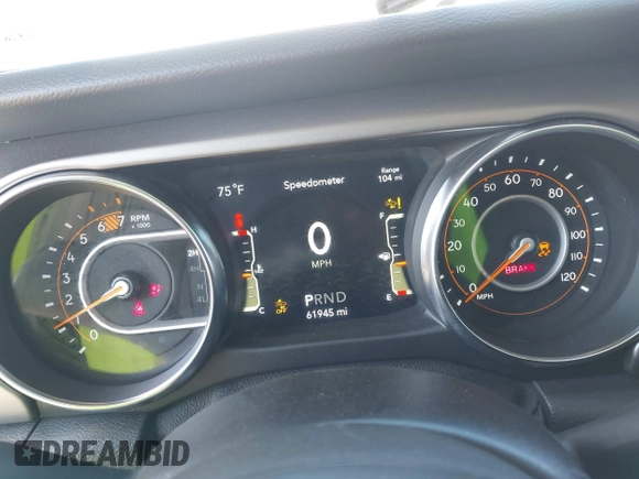 2021 Jeep Wrangler Unlimited Willys with VIN 1C4HJXDN7MW535893, listed as a IAAI auction lot 41984525 with 61,945 mi miles and . Bid and sale history available at DreamBid. Image 16.