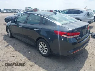 2016 Kia Optima LX with VIN 5XXGT4L36GG022483, listed as a IAAI auction lot 42533742 with 98,385 mi miles and . Bid and sale history available at DreamBid. Image 3.