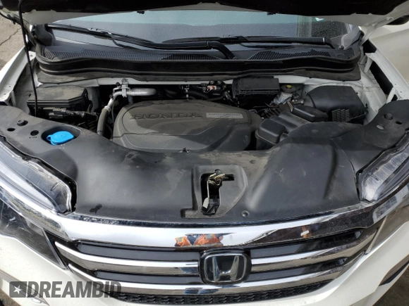 2017 Honda Pilot Elite with VIN 5FNYF6H09HB019359, listed as a Copart auction lot 49172175 with 25,167 mi miles and Salvage Title. Bid and sale history available at DreamBid. Image 12.