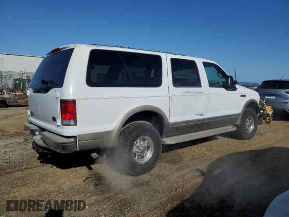 2000 Ford Excursion Limited with VIN 1FMNU43S5YEE00578, listed as a Copart auction lot 51842985 with 174,089 mi miles and Clean title. Bid and sale history available at DreamBid. Image 3.