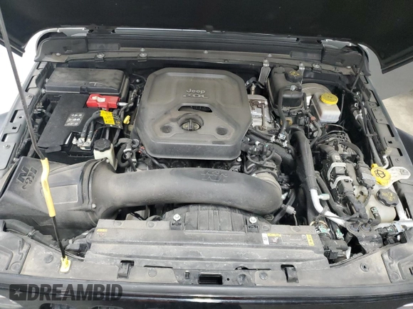 2021 Jeep Wrangler Unlimited Willys with VIN 1C4HJXDN3MW570110, listed as a Copart auction lot 53696535 with 40,166 mi miles and Salvage title. Bid and sale history available at DreamBid. Image 11.