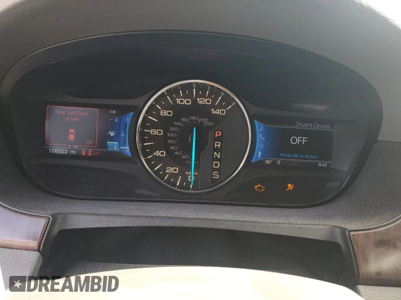 2013 Ford Edge Limited with VIN 2FMDK3KC6DBE10158, listed as a Copart auction lot 60665775 with 126,022 mi miles and Salvage title. Bid and sale history available at DreamBid. Image 9.