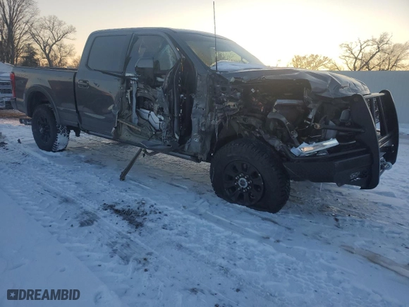 2022 Ford Super Duty F-350 SRW XL with VIN 1FT8W3BT9NEG32841, listed as a Copart auction lot 87742405 with NaN miles and Salvage Title. Bid and sale history available at carsss.com. Image 4.