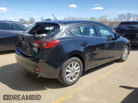 2014 Mazda 3 i Touring with VIN JM1BM1L79E1174307, listed as a Copart auction lot 50416965 with 132,968 mi miles and Salvage Title. Bid and sale history available at DreamBid. Image 3.