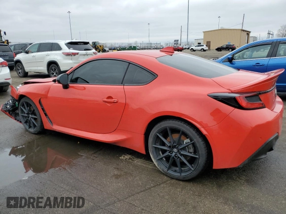 2023 Toyota GR86 Premium with VIN JF1ZNBF17P8763672, listed as a Copart auction lot 44310915 with 21,506 mi miles and Salvage Title. Bid and sale history available at carsss.com. Image 2.