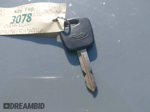 2001 Ford Focus ZX3 with VIN 3FAFP313X1R117916, listed as a IAAI auction lot 42123596 with 88,599 mi miles and . Bid and sale history available at DreamBid. Image 11.