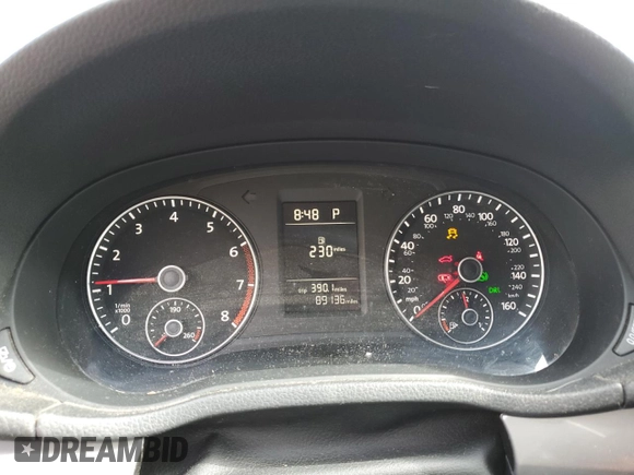 2015 Volkswagen Passat Limited Edition with VIN 1VWAS7A32FC102596, listed as a Copart auction lot 59882395 with 89,136 mi miles and Salvage title. Bid and sale history available at DreamBid. Image 9.