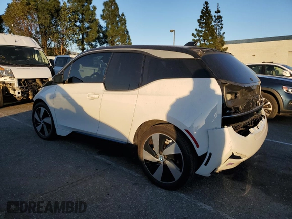 2019 BMW i3 with VIN WBY8P2C55KVE41549, listed as a Copart auction lot 87965355 with 91,312 mi miles and Salvage Title. Bid and sale history available at carsss.com. Image 2.