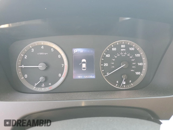 2016 Hyundai Sonata Sport with VIN 5NPE34AF3GH277018, listed as a Copart auction lot 50914175 with 126,334 mi miles and Salvage Title. Bid and sale history available at DreamBid. Image 9.