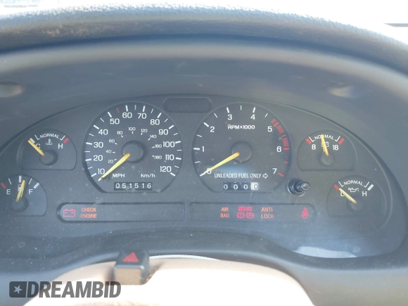 1995 Ford Mustang GT with VIN 1FALP42T3SF142808, listed as a IAAI auction lot 41758047 with 51,516 mi miles and . Bid and sale history available at DreamBid. Image 7.