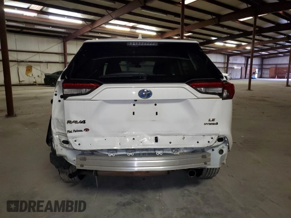 2023 Toyota RAV4 Hybrid LE with VIN 4T3LWRFV6PU096578, listed as a Copart auction lot 44319745 with 104,337 mi miles and Clean Title. Bid and sale history available at carsss.com. Image 6.