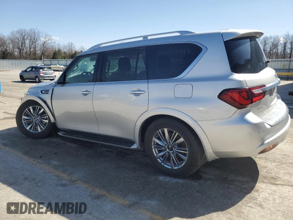 2021 Infiniti QX80 LUXE with VIN JN8AZ2AE0M9271825, listed as a Copart auction lot 47971325 with 86,378 mi miles and Salvage Title. Bid and sale history available at carsss.com. Image 2.