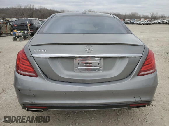 2015 Mercedes-Benz S 550 with VIN WDDUG8CB8FA069701, listed as a Copart auction lot 47743845 with 34,712 mi miles and Salvage Title. Bid and sale history available at DreamBid. Image 6.