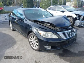 2010 Lexus LS 460 with VIN JTHBL5EFXA5092022, listed as a IAAI auction lot 41242582 with 122,809 mi miles. Bid and sale history available at carsss.com. Image 1.