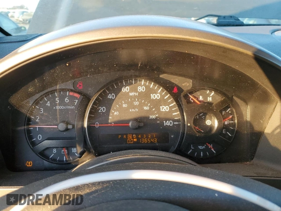 2005 Nissan Titan XE with VIN 1N6AA07AX5N541029, listed as a Copart auction lot 42876525 with 136,543 mi miles and Salvage Title. Bid and sale history available at DreamBid. Image 9.