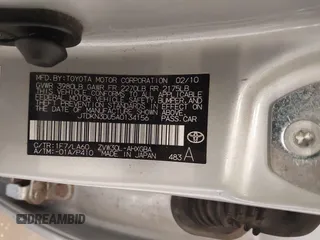 2010 Toyota Prius II with VIN JTDKN3DU5A0134156, listed as a IAAI auction lot 41540397 with 223,558 mi miles. Bid and sale history available at carsss.com. Image 9.