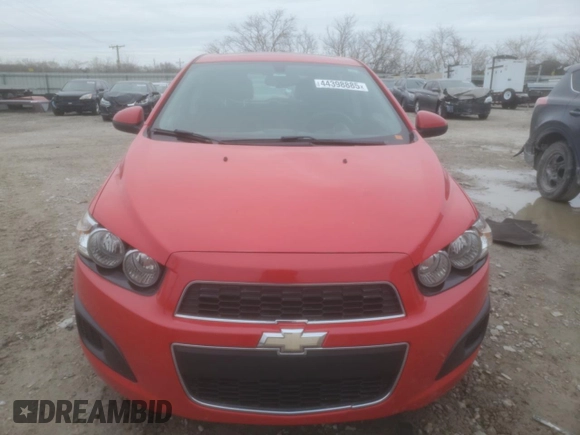 2014 Chevrolet Sonic LT with VIN 1G1JC6SB1E4196455, listed as a Copart auction lot 44398885 with 59,348 mi miles and Salvage Title. Bid and sale history available at carsss.com. Image 5.