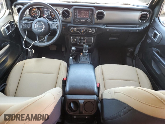 2020 Jeep Wrangler Unlimited Sport with VIN 1C4HJXDM8LW285439, listed as a Copart auction lot 55920754 with 53,509 mi miles and . Bid and sale history available at DreamBid. Image 8.