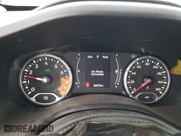 2017 Jeep Renegade Sport with VIN ZACCJAAB4HPF90242, listed as a Copart auction lot 56039145 with 84,275 mi miles and Salvage Title. Bid and sale history available at DreamBid. Image 9.