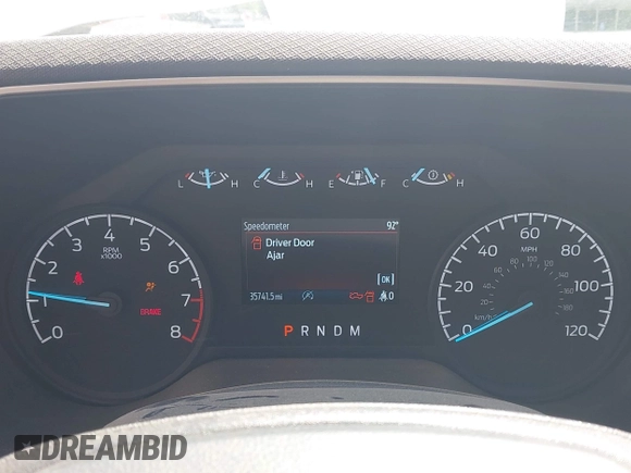 2023 Ford F-150 XL with VIN 1FTFW1E55PKE96110, listed as a IAAI auction lot 42127827 with 35,741 mi miles and . Bid and sale history available at DreamBid. Image 7.