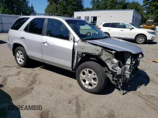 2002 Acura MDX Touring Pkg with VIN 2HNYD18682H000035, listed as a Copart auction lot 69664844 with 340,552 mi miles and Salvage Title. Bid and sale history available at carsss.com. Image 4.
