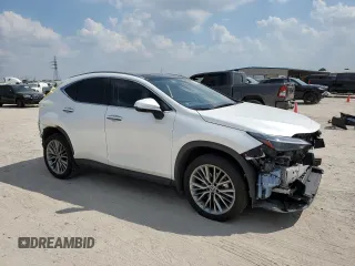 2022 Lexus NX 350h Luxury with VIN JTJHKCEZ9N2005048, listed as a Copart auction lot 71649334 with 23,066 mi miles and Salvage Title. Bid and sale history available at DreamBid. Image 4.