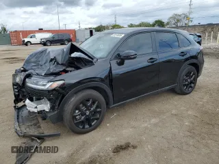 2024 Honda HR-V Sport with VIN 3CZRZ1H57RM755590, listed as a Copart auction lot 88978895 with 5,049 mi miles and Salvage Title. Bid and sale history available at carsss.com. Image 1.