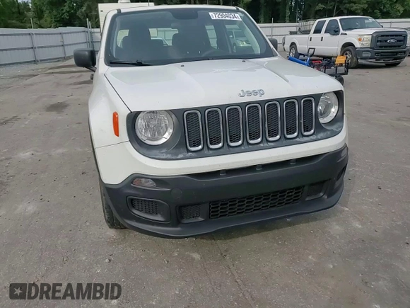2018 Jeep Renegade Sport z VIN ZACCJBAB5JPH46008, wystawiony jako Copart lot #72904034 z przebiegiem 95 762 mil mil oraz Szkoda całkowita • Salvage title. Historia ofert i sprzedaży dostępna na DreamBid. Obrazek 12.