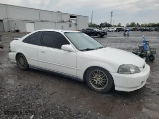 1996 Honda Civic EX with VIN 1HGEJ8243TL027425, listed as a Copart auction lot 52116615 with 243,028 mi miles and Salvage Title. Bid and sale history available at carsss.com. Image 4.