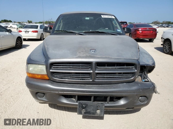 2002 Dodge Dakota with VIN 1B7GL12X32S716758, listed as a Copart auction lot 61710754 with 265,494 mi miles and Salvage Title. Bid and sale history available at carsss.com. Image 5.