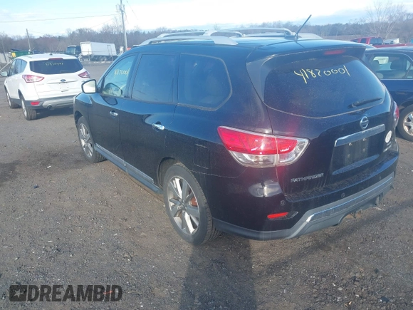 2013 Nissan Pathfinder SV with VIN 5N1AR2MM7DC683706, listed as a IAAI auction lot 41820001 with 177,458 mi miles. Bid and sale history available at carsss.com. Image 3.