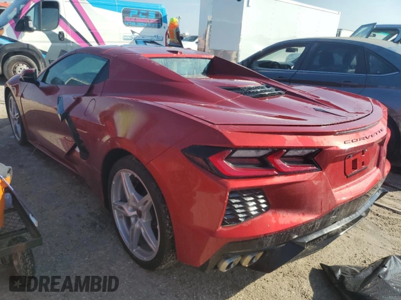 2024 Chevrolet Corvette 2LT with VIN 1G1YB3D42R5103876, listed as a Copart auction lot 74210374 with 0 mi miles and Non Repairable. Bid and sale history available at carsss.com. Image 2.