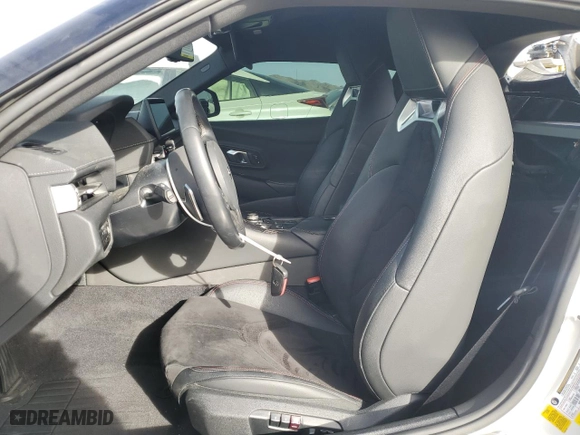 2023 Toyota GR Supra 3.0 with VIN WZ1DB0G00PW055929, listed as a Copart auction lot 76407574 with 16,889 mi miles and Salvage Title. Bid and sale history available at carsss.com. Image 7.