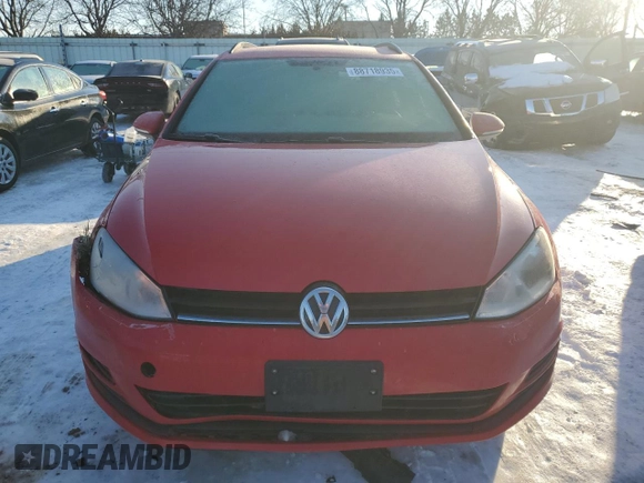 2015 Volkswagen Golf SportWagen TDI SEL with VIN 3VWCA7AU2FM511331, listed as a Copart auction lot 88718935 with 0 mi miles and Salvage Title. Bid and sale history available at carsss.com. Image 5.