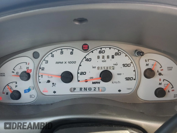 2001 Ford Explorer Sport with VIN 1FMYU60E41UC86415, listed as a Copart auction lot 87503195 with 85,803 mi miles and Salvage title. Bid and sale history available at DreamBid. Image 9.