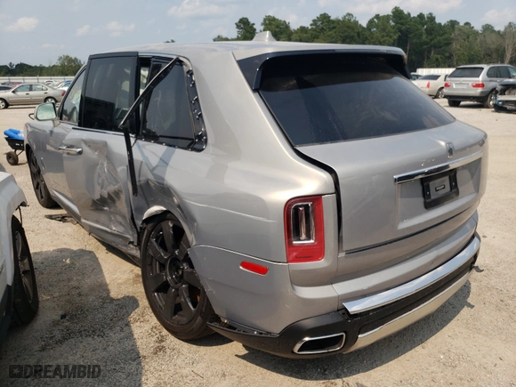 2020 Rolls-Royce Cullinan with VIN SLATV4C03LU202157, listed as a Copart auction lot 51245311 with 0 mi miles and Salvage Title. Bid and sale history available at carsss.com. Image 3.
