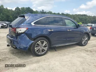 2017 Acura MDX Technology with VIN 5FRYD4H52HB021510, listed as a Copart auction lot 64566505 with 74,695 mi miles and Salvage title. Bid and sale history available at DreamBid. Image 3.