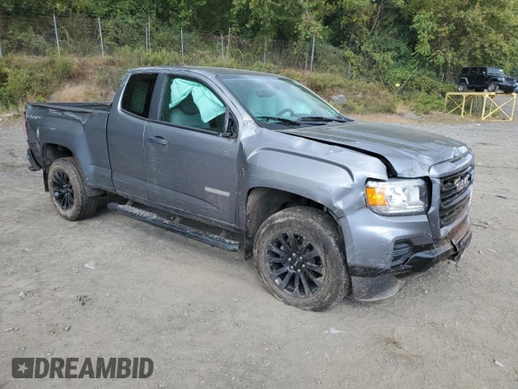 2021 GMC Canyon 4WD Elevation Standard with VIN 1GTH6BEN7M1212279, listed as a Copart auction lot 74376114 with 14,147 mi miles and Salvage Title. Bid and sale history available at carsss.com. Image 4.