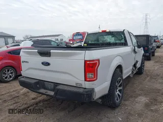 2015 Ford F-150 XL with VIN 1FTMF1C89FKD50053, listed as a IAAI auction lot 41704237 with 187,408 mi miles and . Bid and sale history available at DreamBid. Image 4.