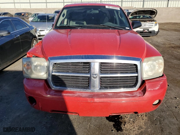 2006 Dodge Dakota SLT with VIN 1D7HE48K26S517725, listed as a Copart auction lot 48126085 with 252,671 mi miles and Salvage Title. Bid and sale history available at carsss.com. Image 5.