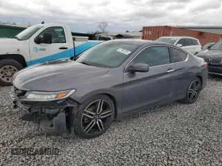 2016 Honda Accord Touring with VIN 1HGCT2B02GA000875, listed as a Copart auction lot 47552255 with 104,875 mi miles and Salvage Title. Bid and sale history available at DreamBid. Image 1.