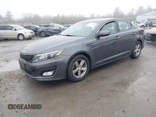 2015 Kia Optima LX with VIN KNAGM4A73F5625605, listed as a IAAI auction lot 41924411 with 104,153 mi miles. Bid and sale history available at carsss.com. Image 17.